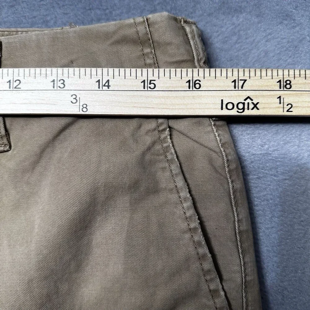American Eagle Mens 30x32 Slim Straight Chino Pants Beige Flex Stretch EUC